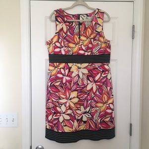 New Size 16 dBy Pink Floral Sleeveless Midi Dress